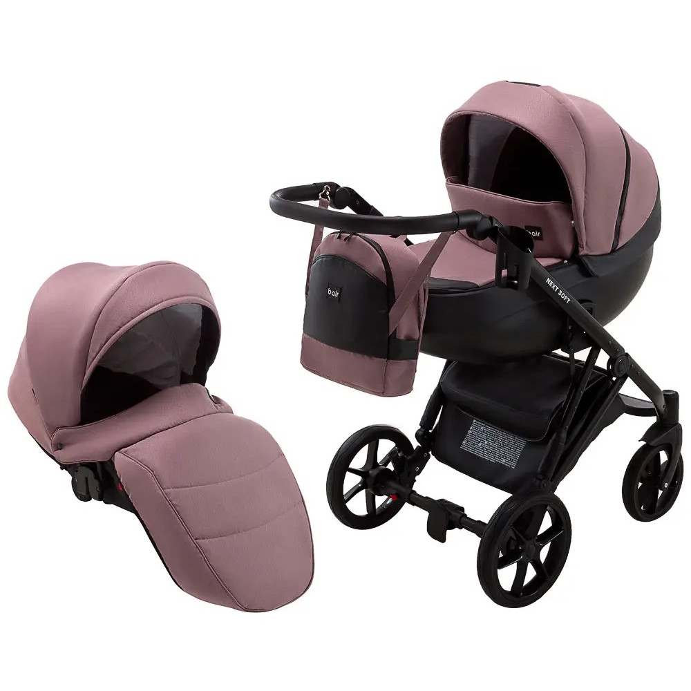 Коляска 2 в 1 Bair Next Soft 32 бордовий (625735) Коляска 2 в 1 Bair Next Soft 32 бордовий (625735)