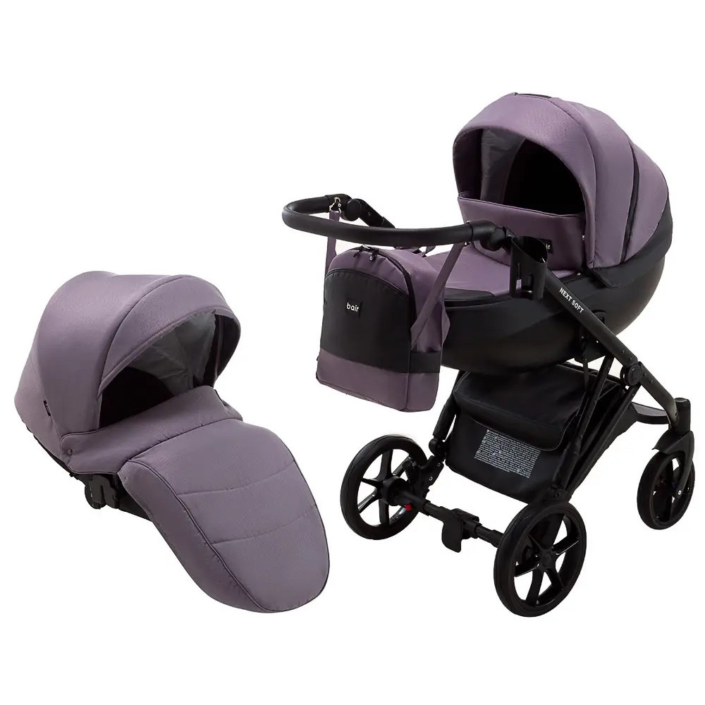 Коляска 2 в 1 Bair Next Soft 33 бузковий (625736) Коляска 2 в 1 Bair Next Soft 33 бузковий (625736)