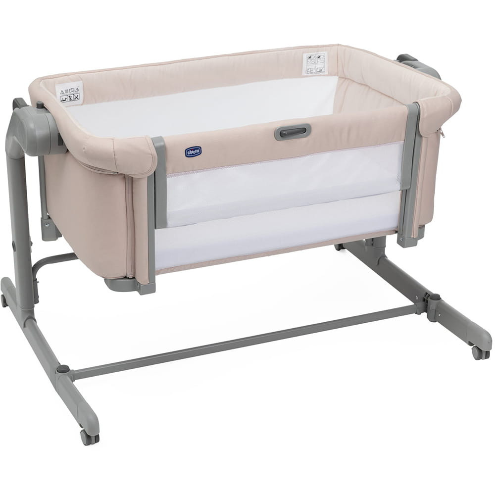 Chicco Next2Me Magic Evo - дитяче приставне ліжечко-трансформер з режимом заколисування • Pink (87041.02)