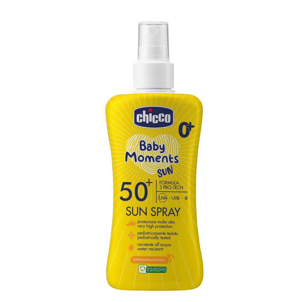 Молочко спрей сонцезахисне Chicco Baby Moments SUN, SPF 50+, 150 мл (11260.00)