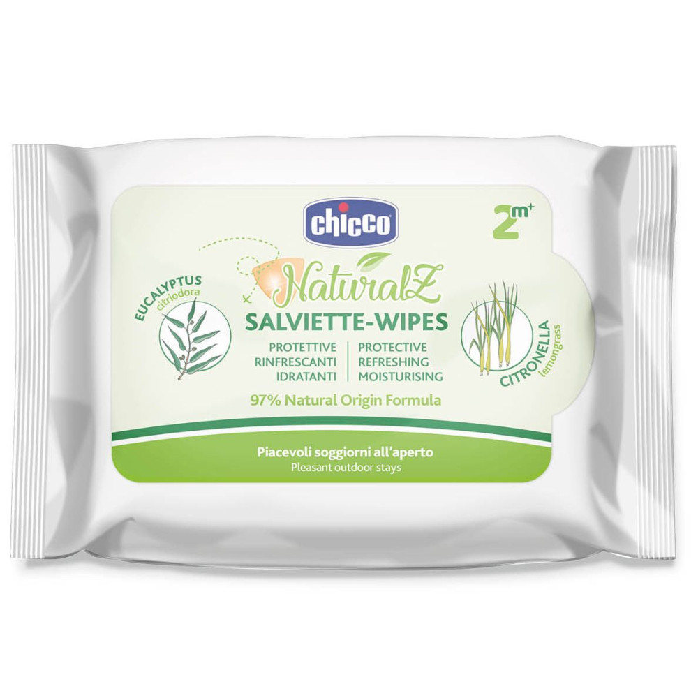 Серветки захисні від комарів Chicco Naturalz, 20 шт. (11599.00)