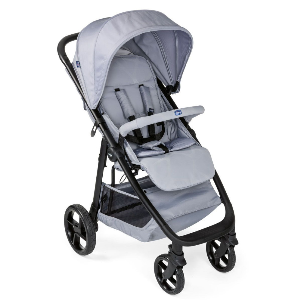 Chicco Multiride - дитяча прогулянкова коляска, візок для прогулянок з компактним складанням • Grey (79628.28)