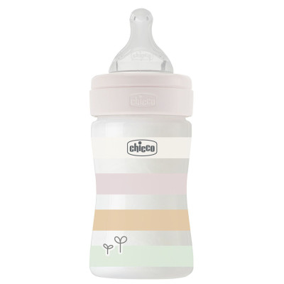 Бутылочка пластик Chicco Well-Being Colors 0+, 150мл, соска силикон, pink (28611.11) Бутылочка пластик Chicco Well-Being Colors 0+, 150мл, соска силикон, pink (28611.11)
