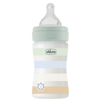 Бутылочка пластик Chicco Well-Being Colors 0+, 150мл, соска силикон, mint (28611.21) Бутылочка пластик Chicco Well-Being Colors 0+, 150мл, соска силикон, mint (28611.21)