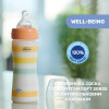Бутылочка пластик Chicco Well-Being Colors 2+, 250мл, соска силикон, orange (28623.31)