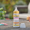 Пляшечка пластик Chicco Well-Being Colors 4+, 330мл, соска силікон, yellow (28637.11)