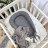 Кокон Маленька Соня Baby Design Сірі хмари з місяцем (5019487)