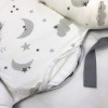 Кокон Маленька Соня Baby Design Сірі хмари з місяцем (5019487)