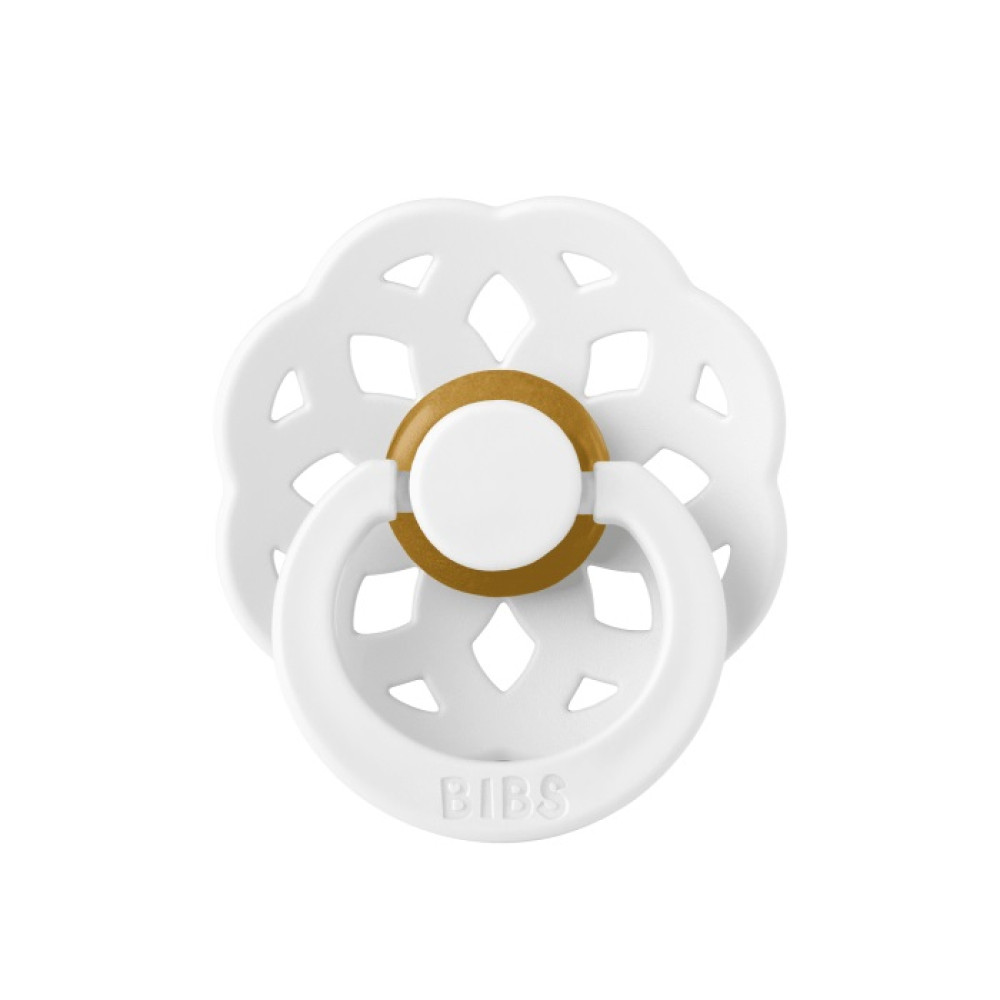 Пустушка Bibs Boheme 0-6 міс. латекс (white)