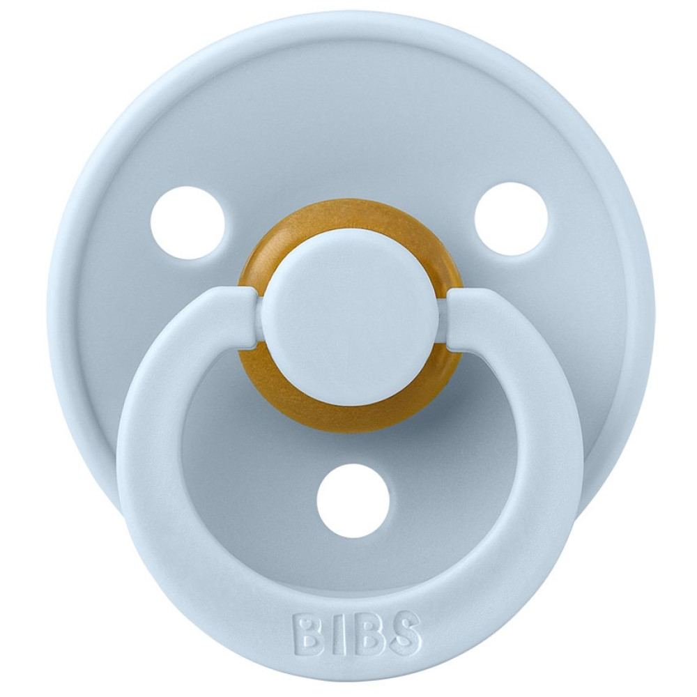 Пустышка Bibs Colour Anatomical 6-18 мес. латекс (baby blue) 