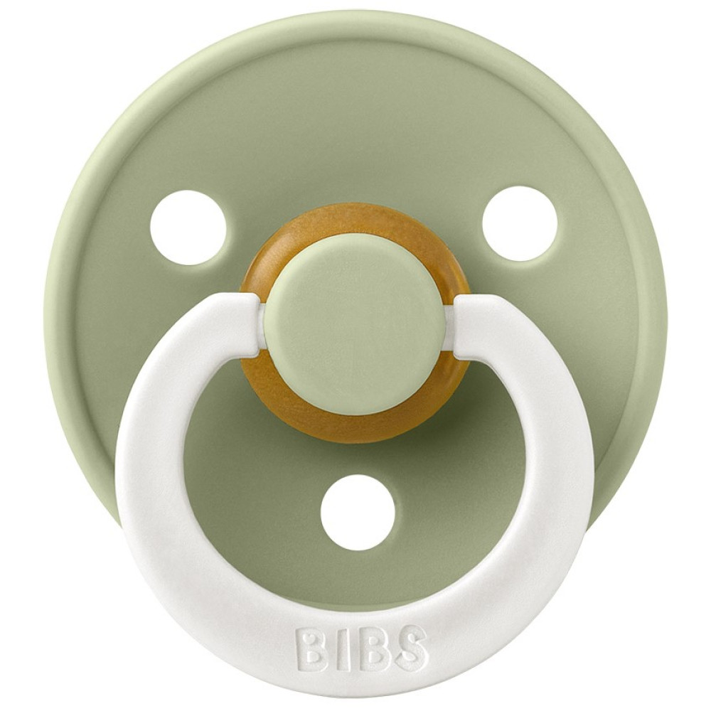 Пустушка Bibs Colour glow 0-6 міс, латекс (sage) 