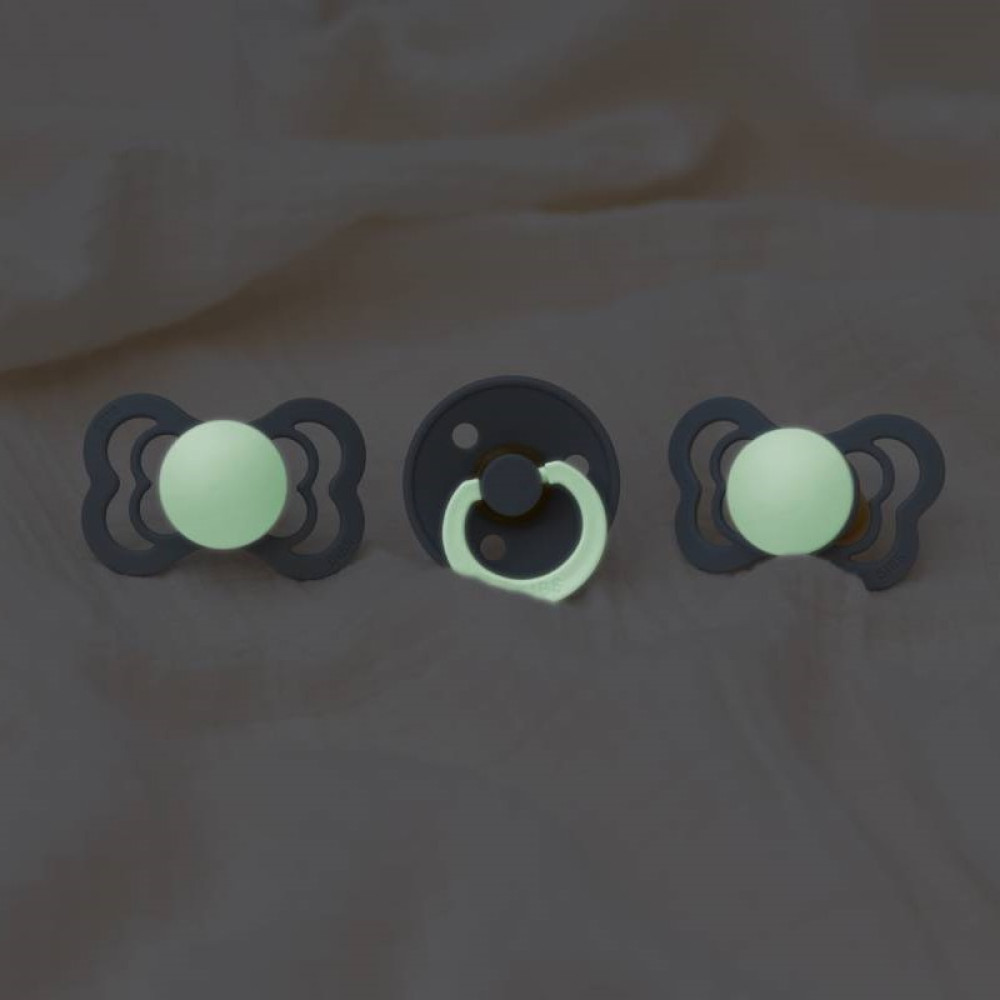 Пустушка Bibs Colour glow 0-6 міс, латекс (sage) Пустушка Bibs Colour glow 0-6 міс, латекс (sage)