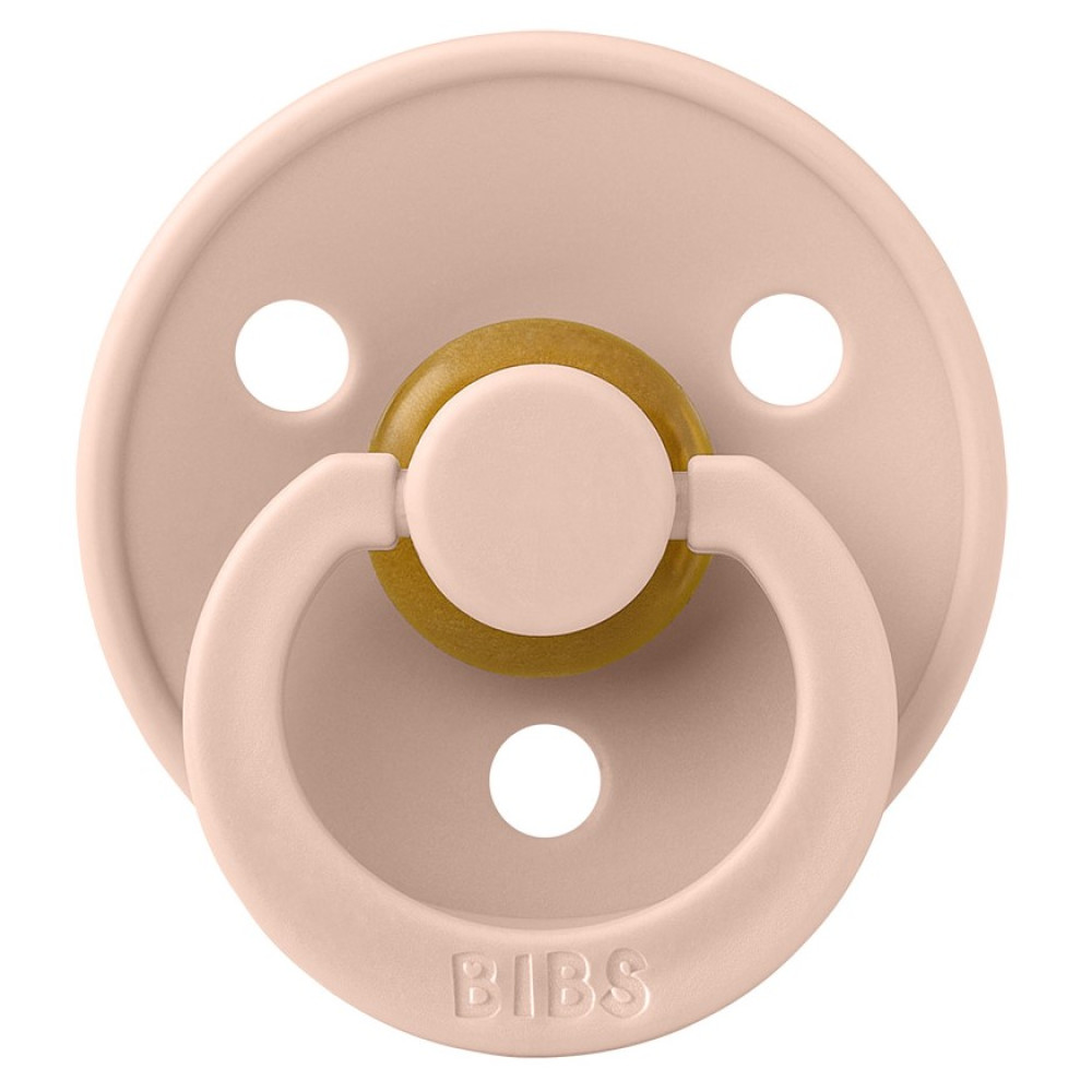 Пустушка Bibs Colour Symmetrical 0-6 міс. латекс (blush)
