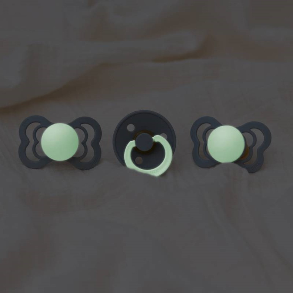 Пустушка Bibs Colour Anatomical glow 6-18 міс. латекс (vanilla)