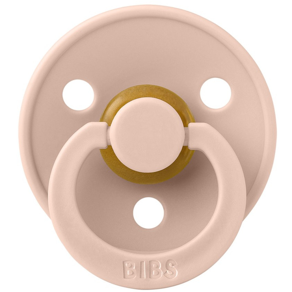 Пустушка Bibs Colour Symmetrical 6-18 міс. латекс (blush)