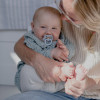 Пустушка Bibs Colour Symmetrical Glow 6-18 міс. латекс (cloud)