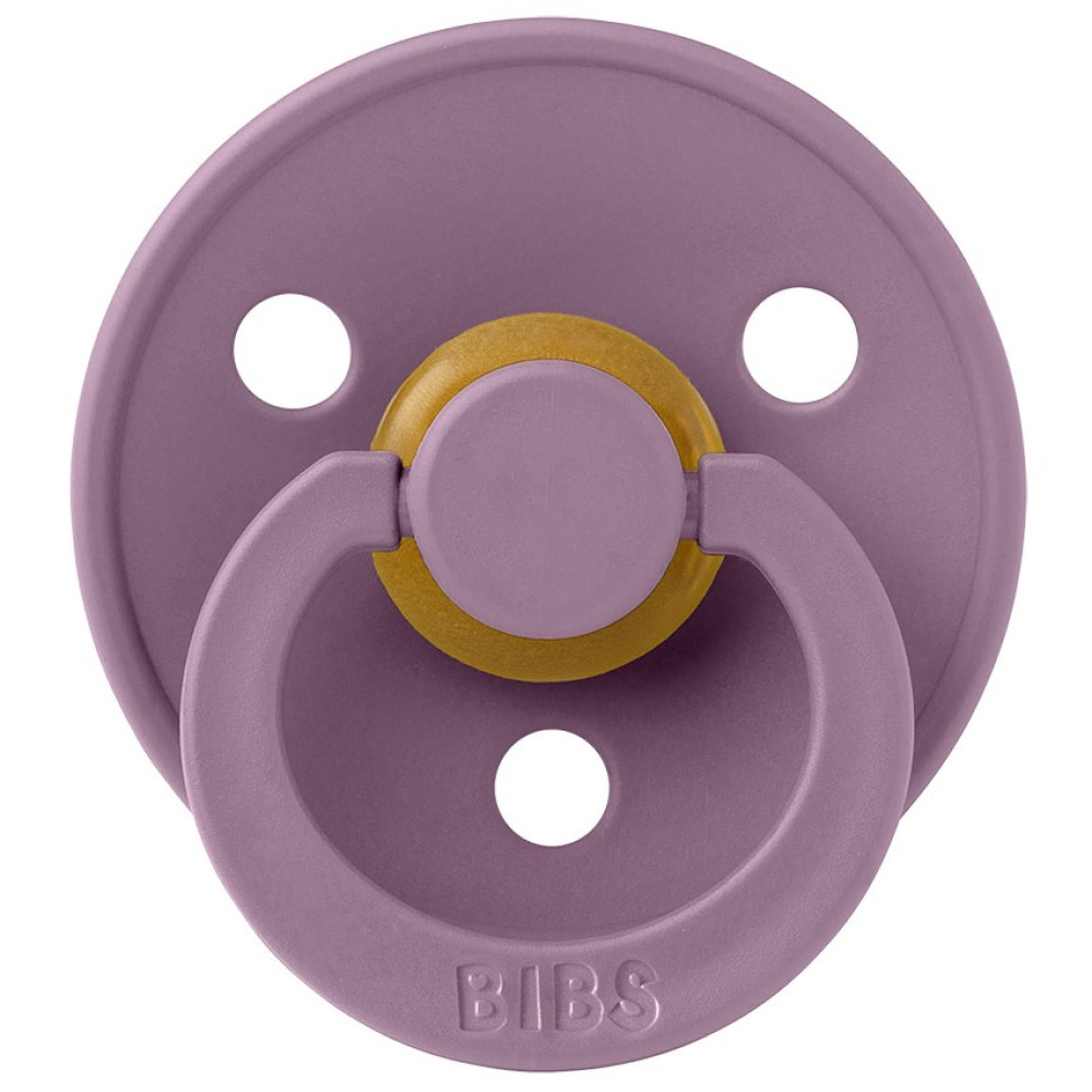 Пустушка Bibs Colour Symmetrical 6-18 міс. латекс (mauve)
