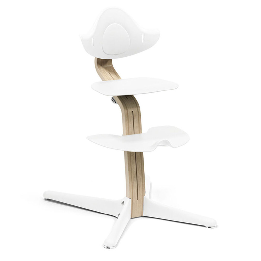 Stokke Nomi - стільчик для годування, багатофункціональний стілець-трансформер (від народження до 150 кг) • Natural White (626501)