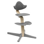 Stokke Nomi - стільчик для годування, багатофункціональний стілець-трансформер (від народження до 150 кг) • Natural Grey (626503)