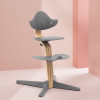 Stokke Nomi - стільчик для годування, багатофункціональний стілець-трансформер (від народження до 150 кг) • Natural Grey (626503)