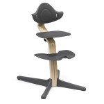 Stokke Nomi - стільчик для годування, багатофункціональний стілець-трансформер (від народження до 150 кг) • Natural Anthracite (626504)