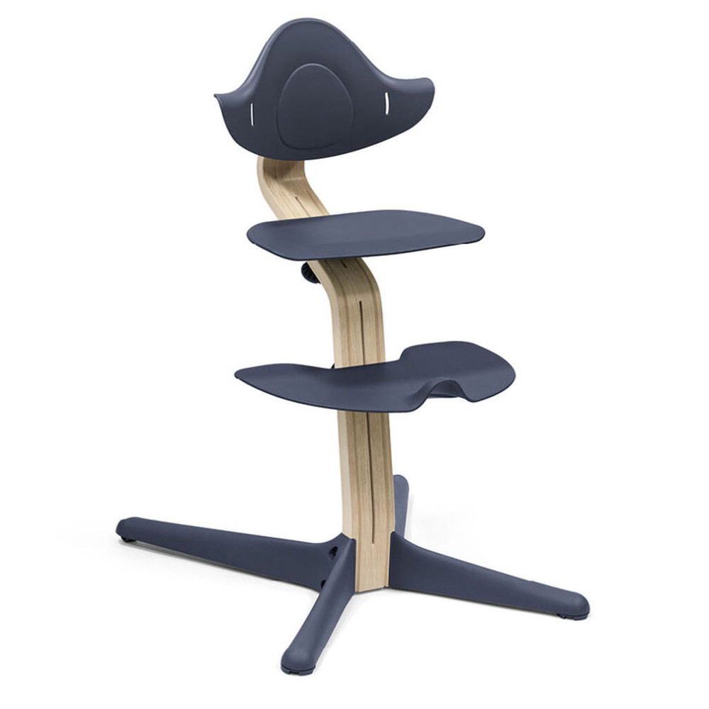 Stokke Nomi - стільчик для годування, багатофункціональний стілець-трансформер (від народження до 150 кг) • Natural Navy (626505)