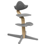 Stokke Nomi - стільчик для годування, багатофункціональний стілець-трансформер (від народження до 150 кг) • Oak Grey (626603)