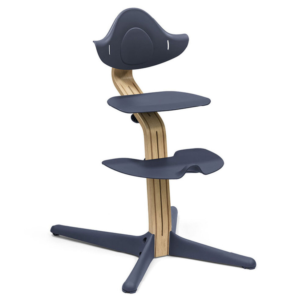 Stokke Nomi - стільчик для годування, багатофункціональний стілець-трансформер (від народження до 150 кг) • Oak Navy (626605)