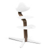 Stokke Nomi - стільчик для годування, багатофункціональний стілець-трансформер (від народження до 150 кг) • Walnut White (626701)