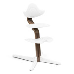 Stokke Nomi - стільчик для годування, багатофункціональний стілець-трансформер (від народження до 150 кг) • Walnut White (626701)