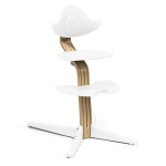 Stokke Nomi - стільчик для годування, багатофункціональний стілець-трансформер (від народження до 150 кг) • Oak White (626601)