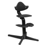 Stokke Nomi - стільчик для годування, багатофункціональний стілець-трансформер (від народження до 150 кг) • Black Black