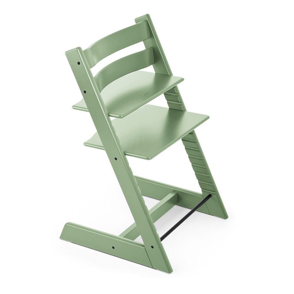 Stokke Tripp Trapp - стульчик для кормления, многофункциональный регулирующий стул-трансформер (от рождения до 136 кг) • Зеленый мох (100130)