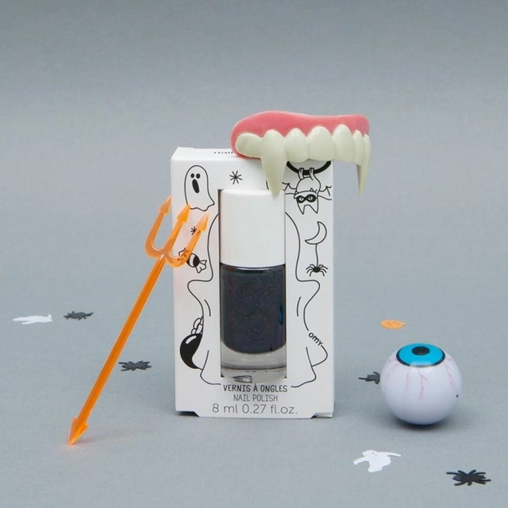 Детский лак для ногтей Nailmatic Black Glitter (101CASPER)