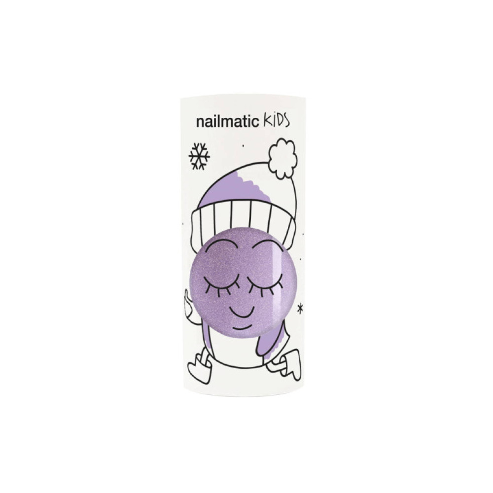 Дитячий лак для нігтів Nailmatic Lilac Glitter (102PIGLOUF)