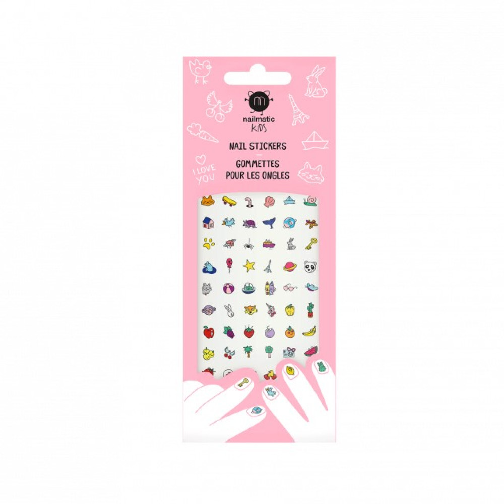 Стікери для нігтів Nailmatic Happy nails 72 шт. (131HAPPYNAILS)