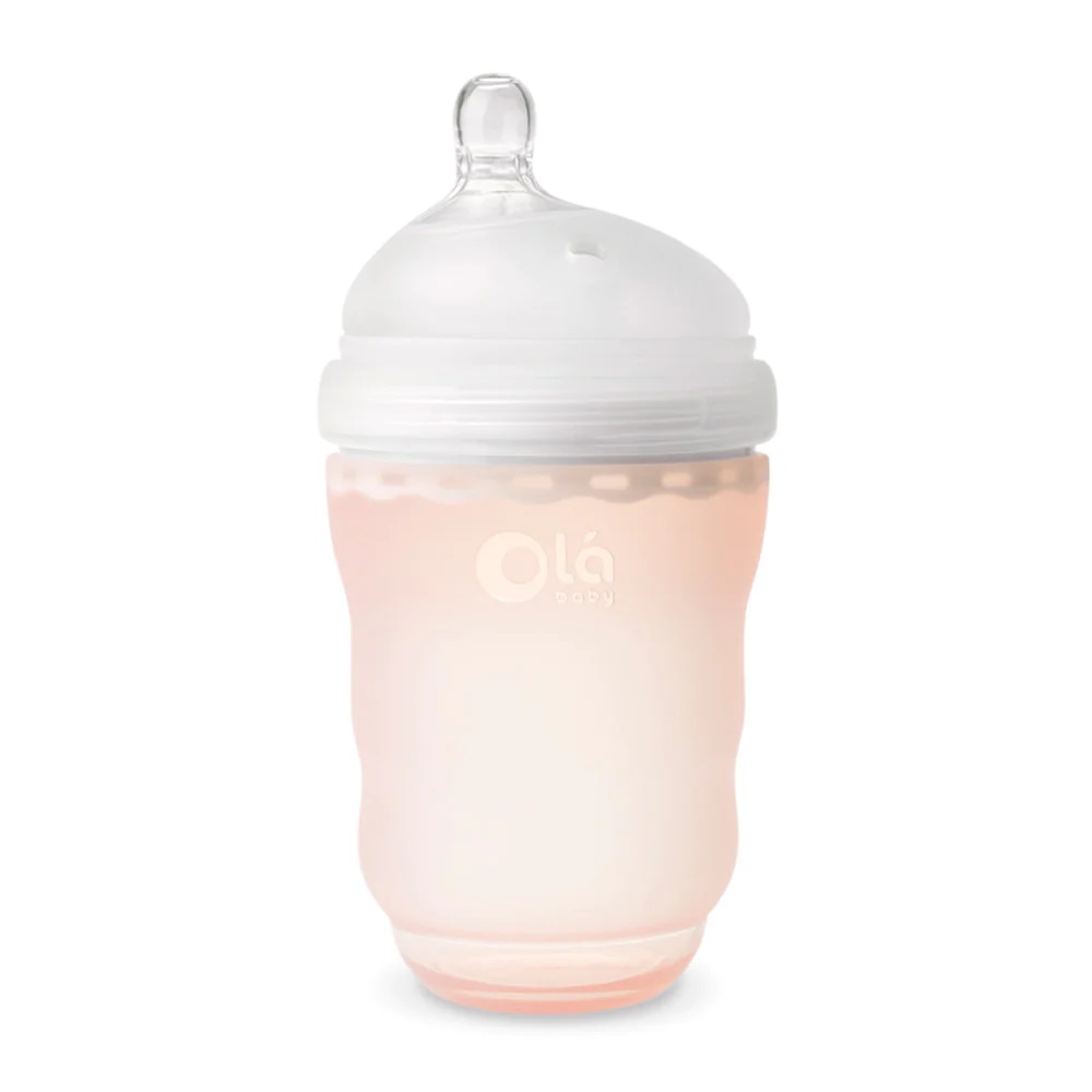 Силиконовая антиколиковая бутылочка Olababy GentleBottle Coral 240 мл (80830)