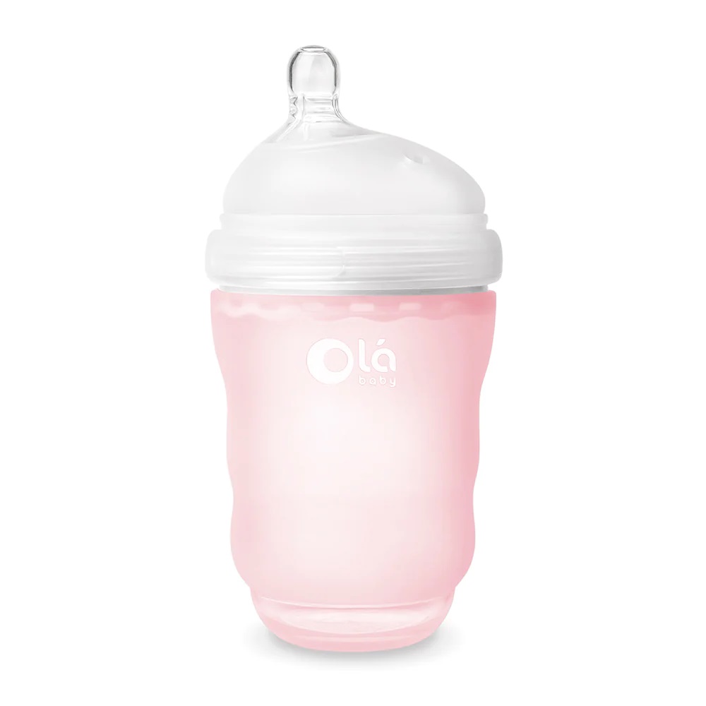 Силиконовая антиколиковая бутылочка Olababy GentleBottle Rose 240 мл (80850)