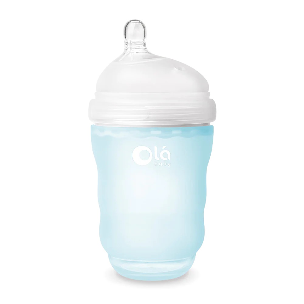 Силіконова антиколікова пляшка Olababy GentleBottle Sky 240 мл (80840)