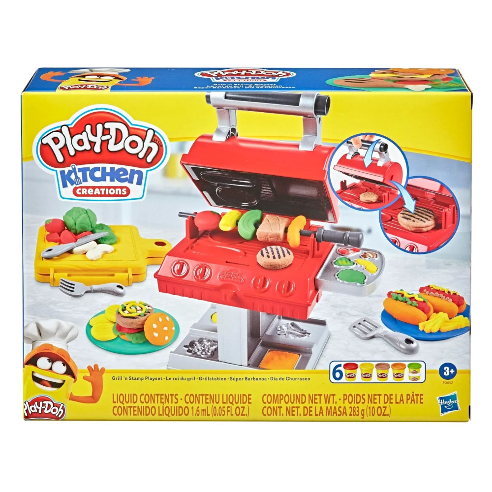 Ігровий набір для ліплення Hasbro Play-Doh Гриль (F0652) Ігровий набір для ліплення Hasbro Play-Doh Гриль (F0652)