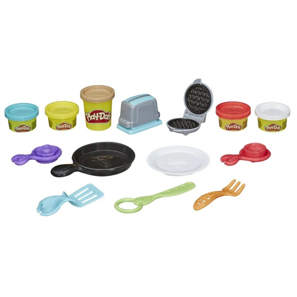 Игровой набор для лепки Hasbro Play-Doh Кухонные принадлежности Toast’n Waffles Set (E7274)