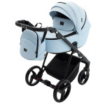 Коляска 2 в 1 Adamex Blanc Tip PS-24 светло-голубой (680719)