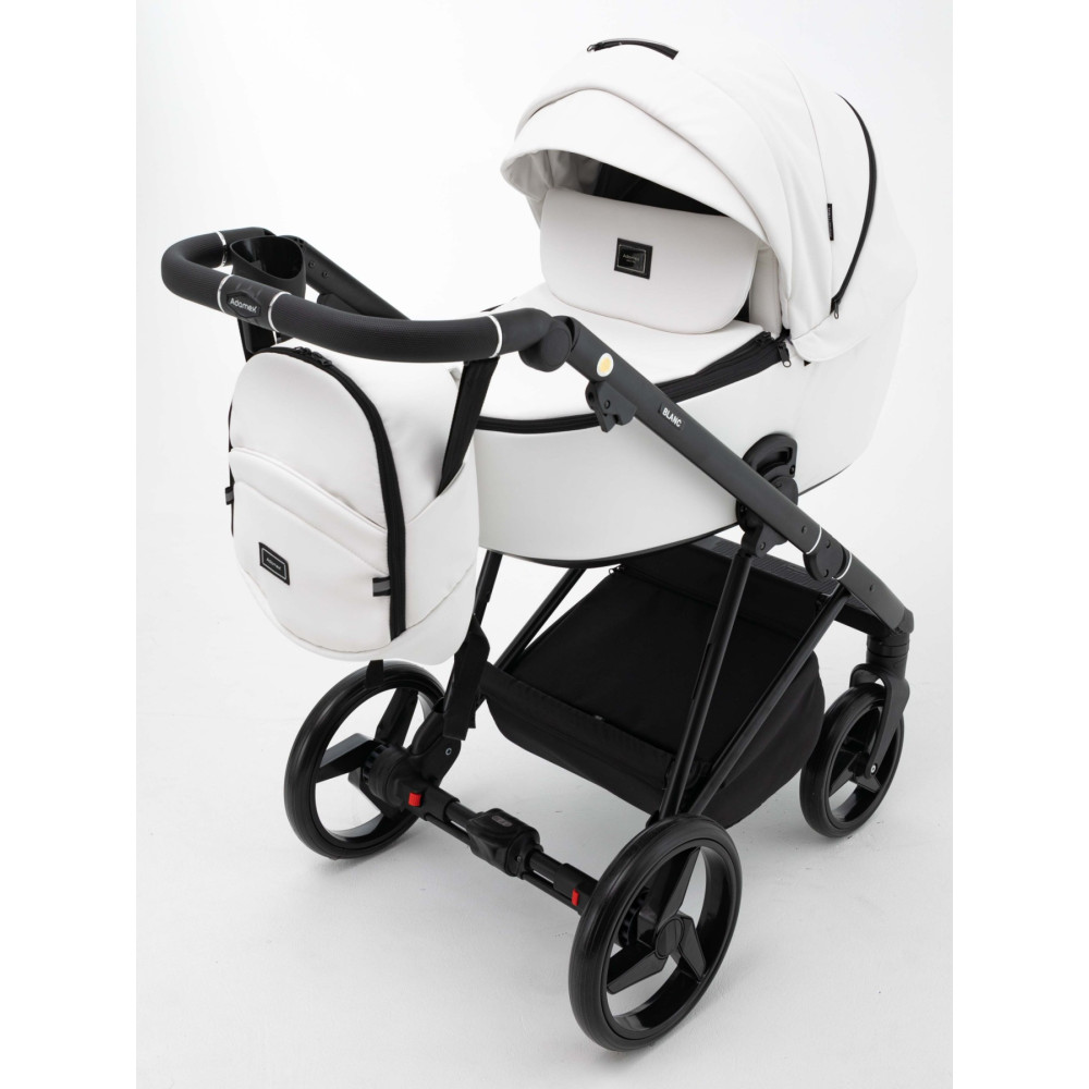 Коляска 2 в 1 Adamex Blanc Eco SA-1 белый (680705)