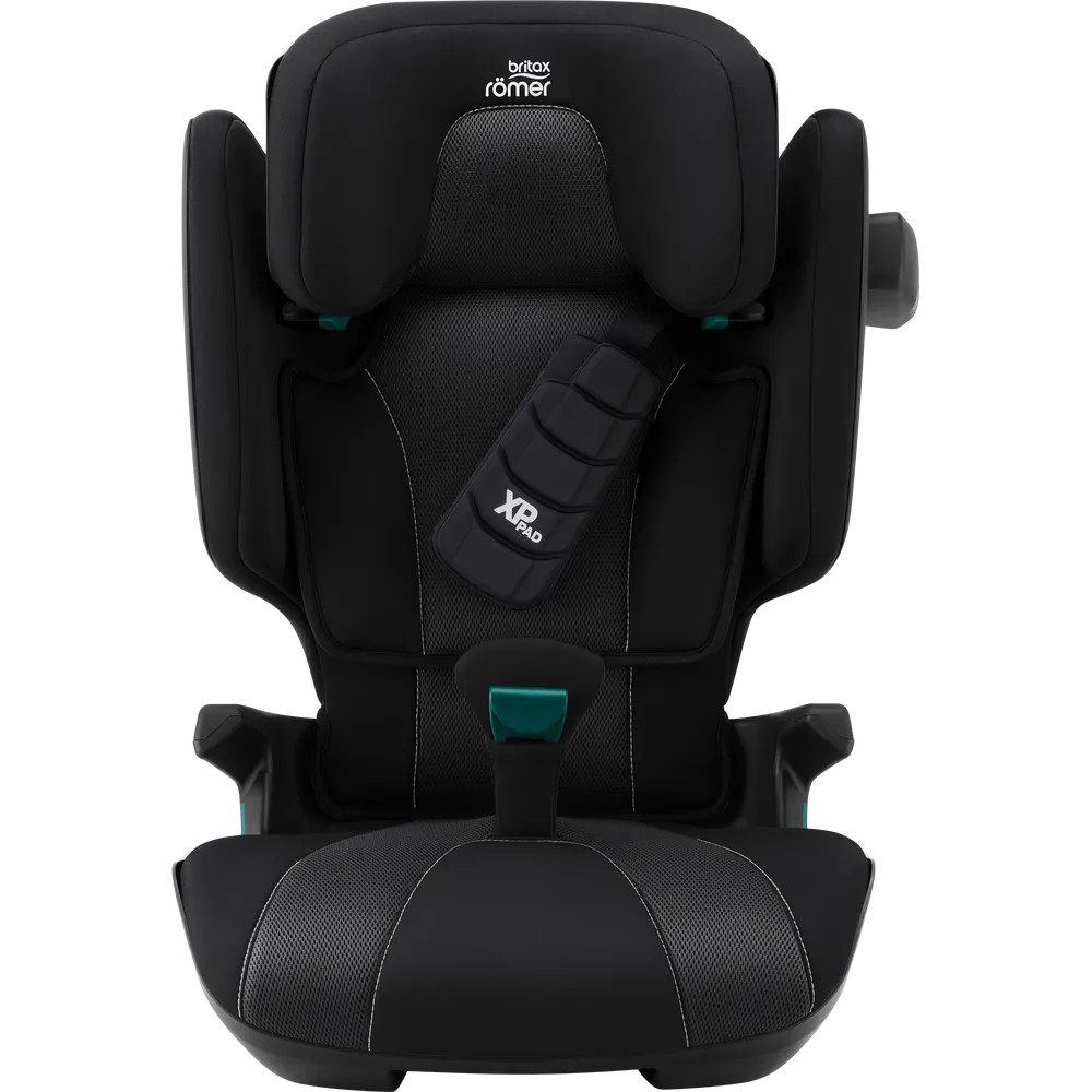 Britax Romer Kidfix i-Size - автокрісло для дітей (від 3.5 до 12 років / 100 - 150 см), накладка на ремінь, додатковий бічний захист, система SecureGuard • Galaxy Black