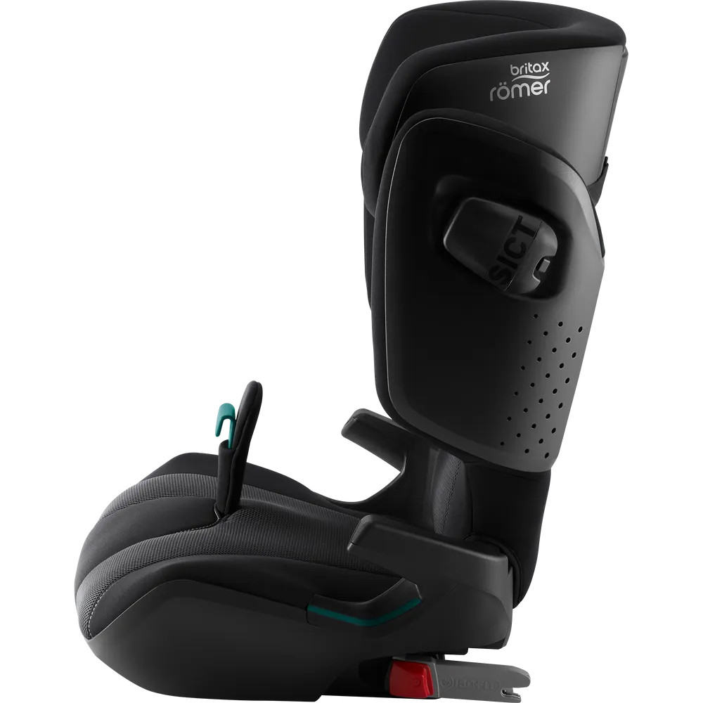 Britax Romer Kidfix i-Size - автокрісло для дітей (від 3.5 до 12 років / 100 - 150 см), накладка на ремінь, додатковий бічний захист, система SecureGuard • Galaxy Black