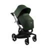iBebe i-Stop - коляска 2 в 1, електричні гальма,  м\'яка амортизація, реверсивний прогулянковий блок • IS112 Dark Green