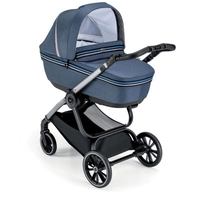 Cam Techno Milano - коляска 2 в 1 • Blue Stripe / Silver (805T/V94/978/552K)