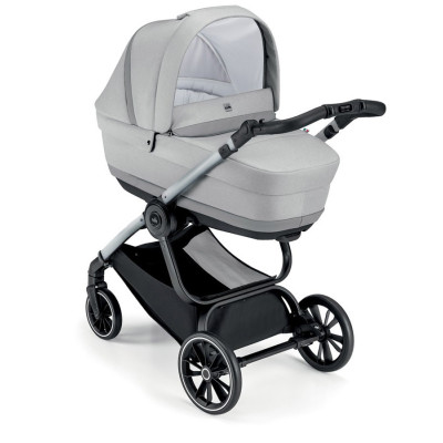 Cam Techno Milano - коляска 2 в 1 • Grey / Silver (805T/V94/978/555K)