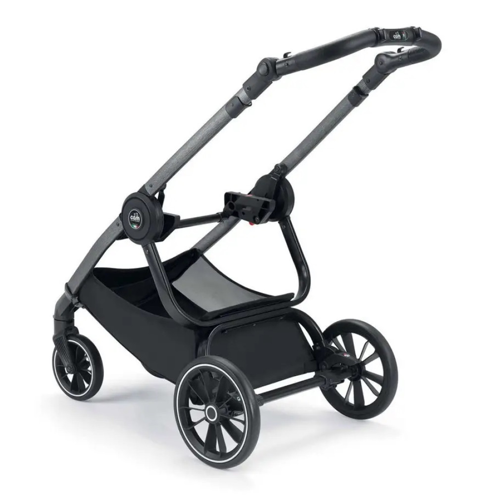 Коляска 2 в 1 Cam Techno Milano рама сіра, синій зі смужкою (805T/V99/978/552K) Коляска 2 в 1 Cam Techno Milano рама сіра, синій зі смужкою (805T/V99/978/552K)