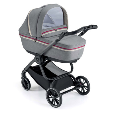 Cam Techno Milano - коляска 2 в 1 • Grey Stripe / Scratch Grey (805T/V99/978/553K)